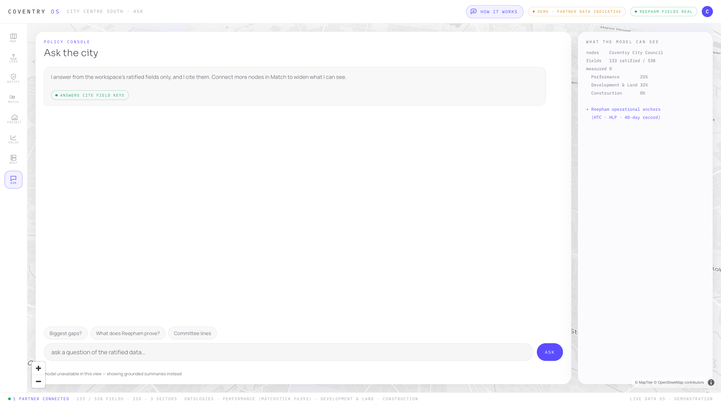 The policy console